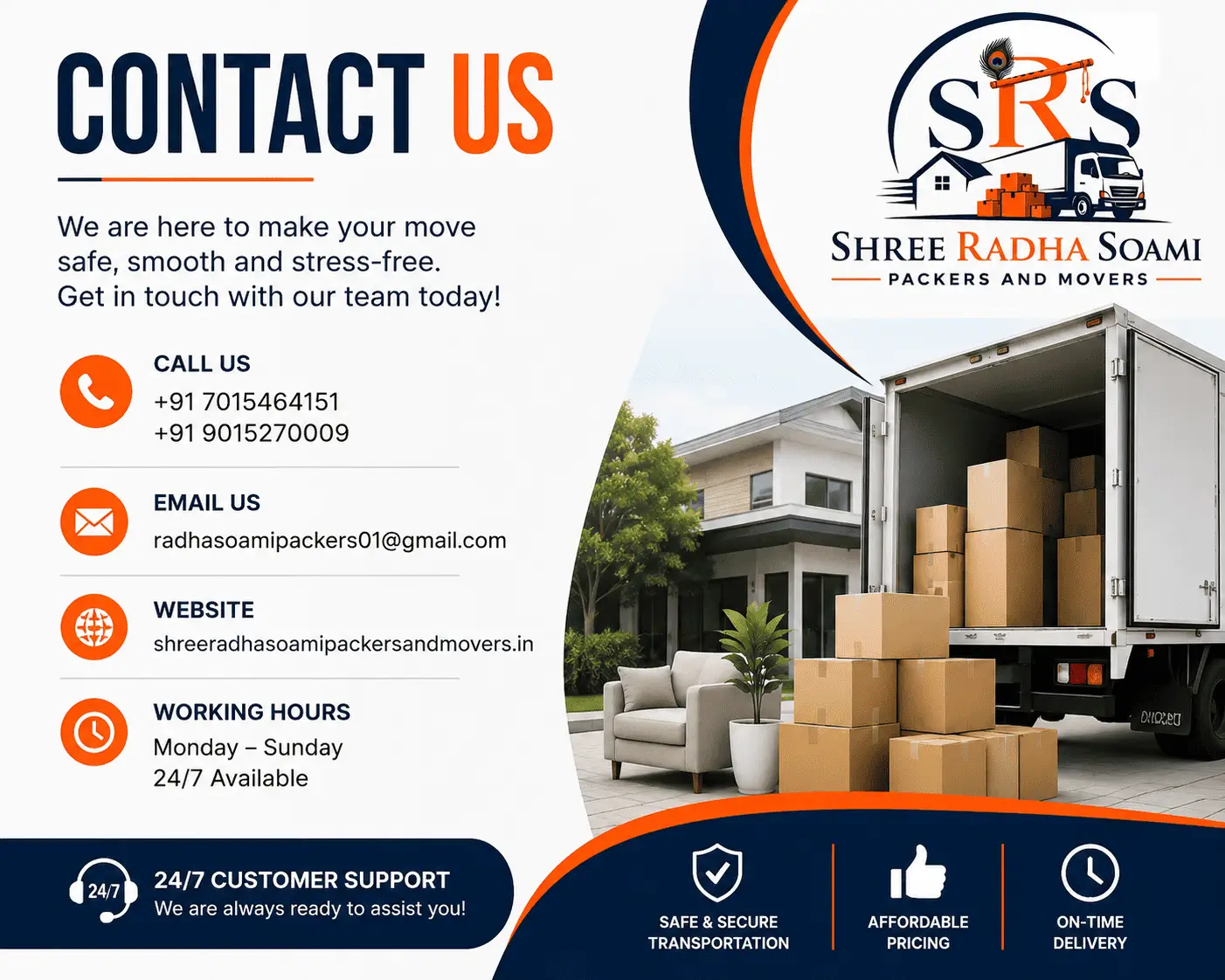 Packerd and Movers contact in india