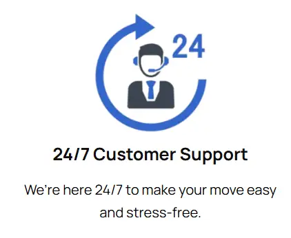 24/7 Customer Support packers and movers